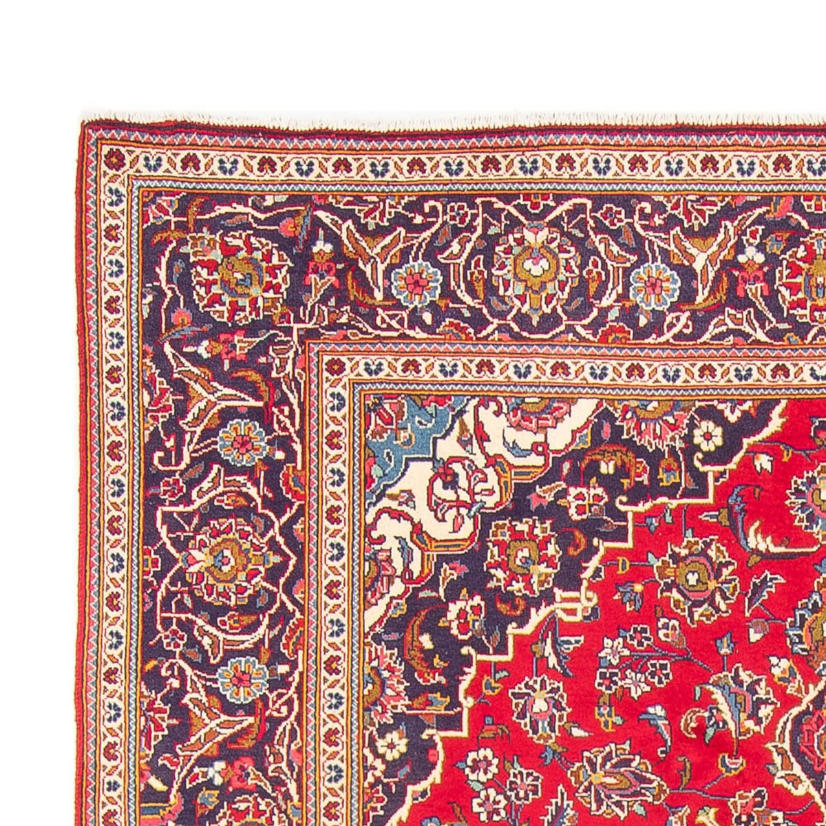 Alfombra persa - Keshan - 295 x 196 cm - rojo