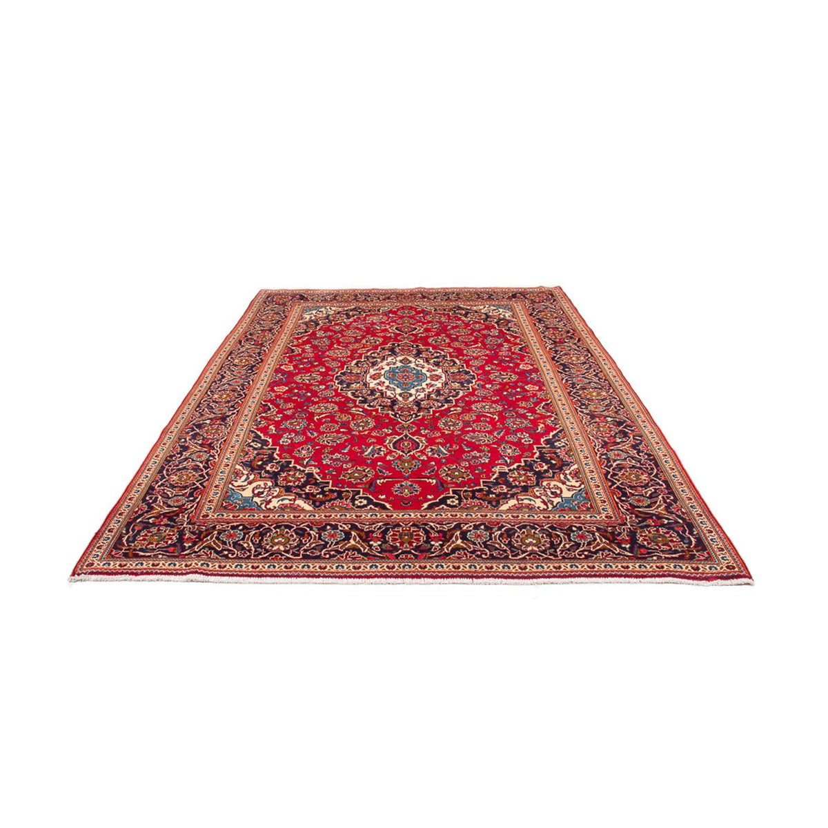Alfombra persa - Keshan - 295 x 196 cm - rojo