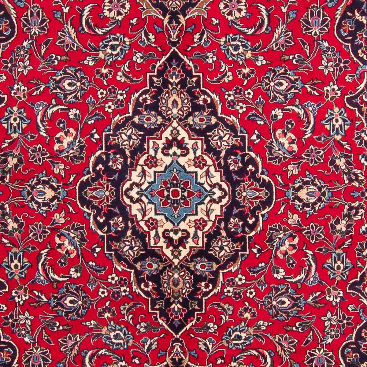Alfombra persa - Keshan - 297 x 197 cm - rojo