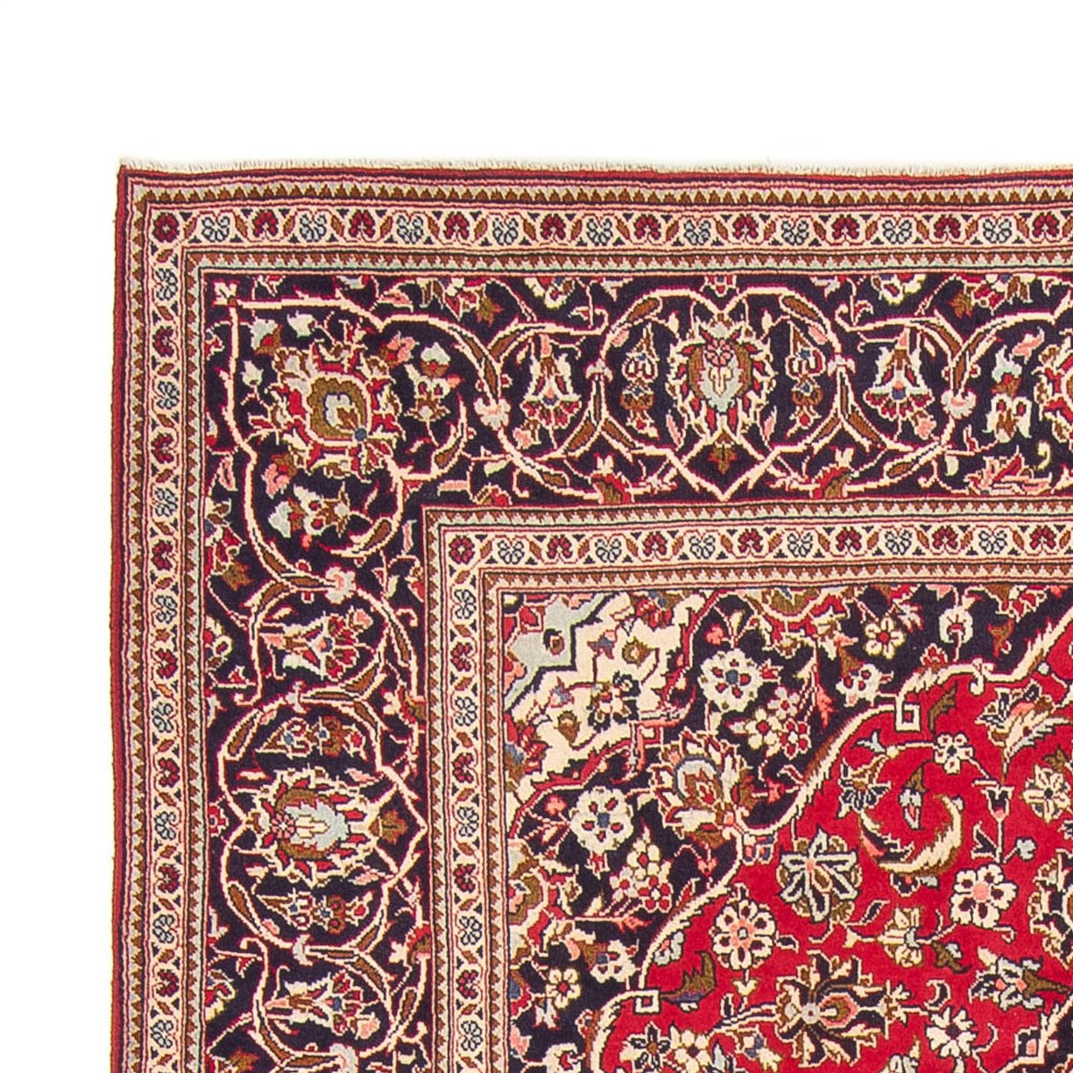 Alfombra persa - Keshan - 293 x 200 cm - rojo