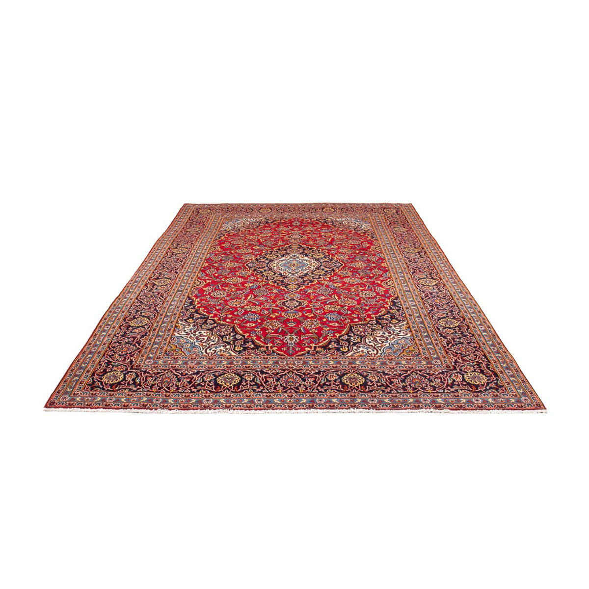 Alfombra persa - Keshan - 293 x 200 cm - rojo