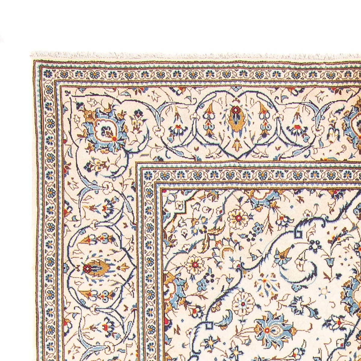 Alfombra persa - Keshan - 300 x 196 cm - crema