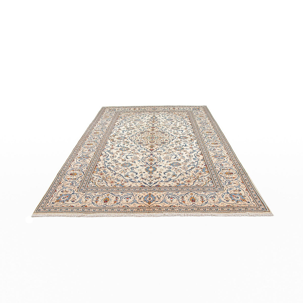 Alfombra persa - Keshan - 300 x 196 cm - crema