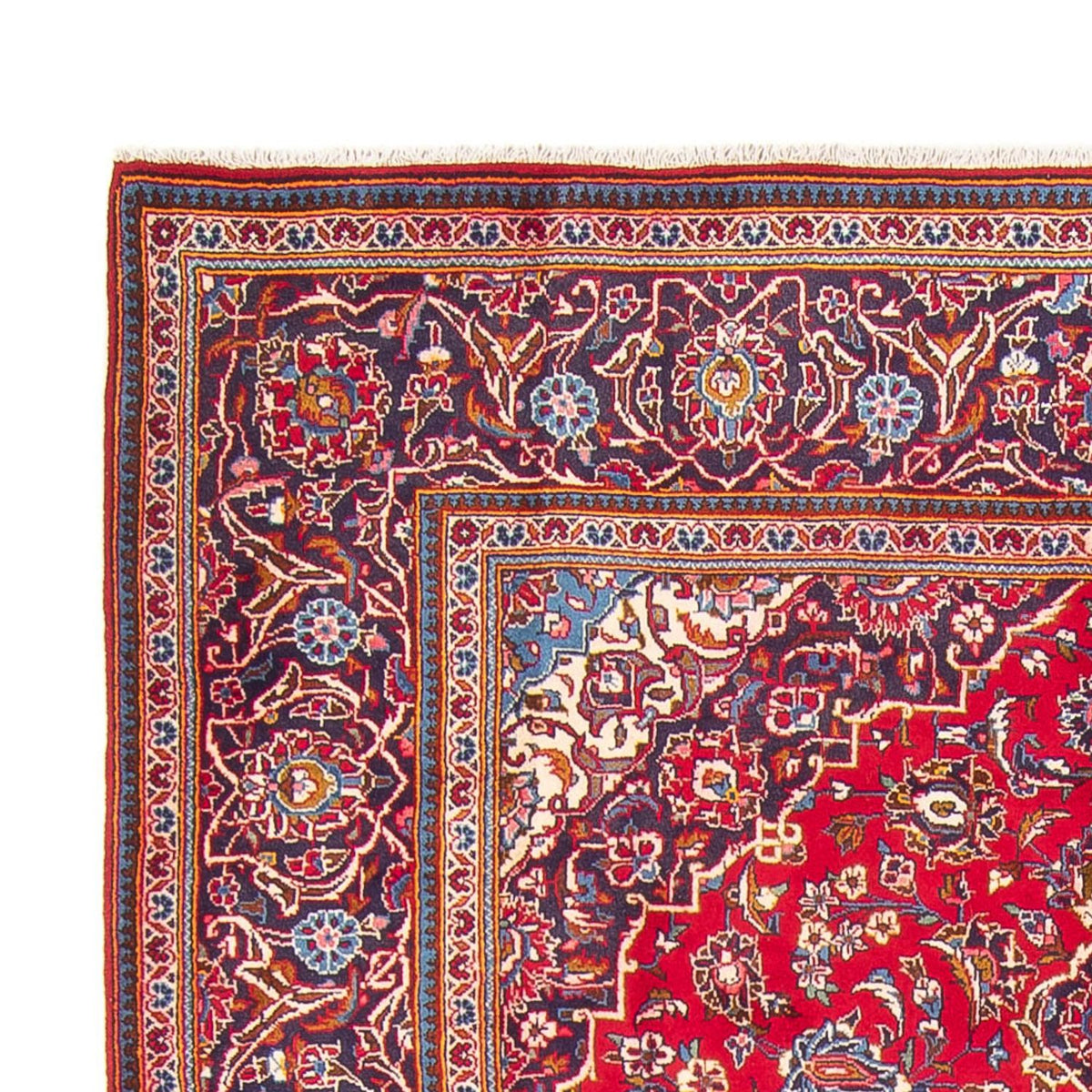 Alfombra persa - Keshan - 300 x 197 cm - rojo