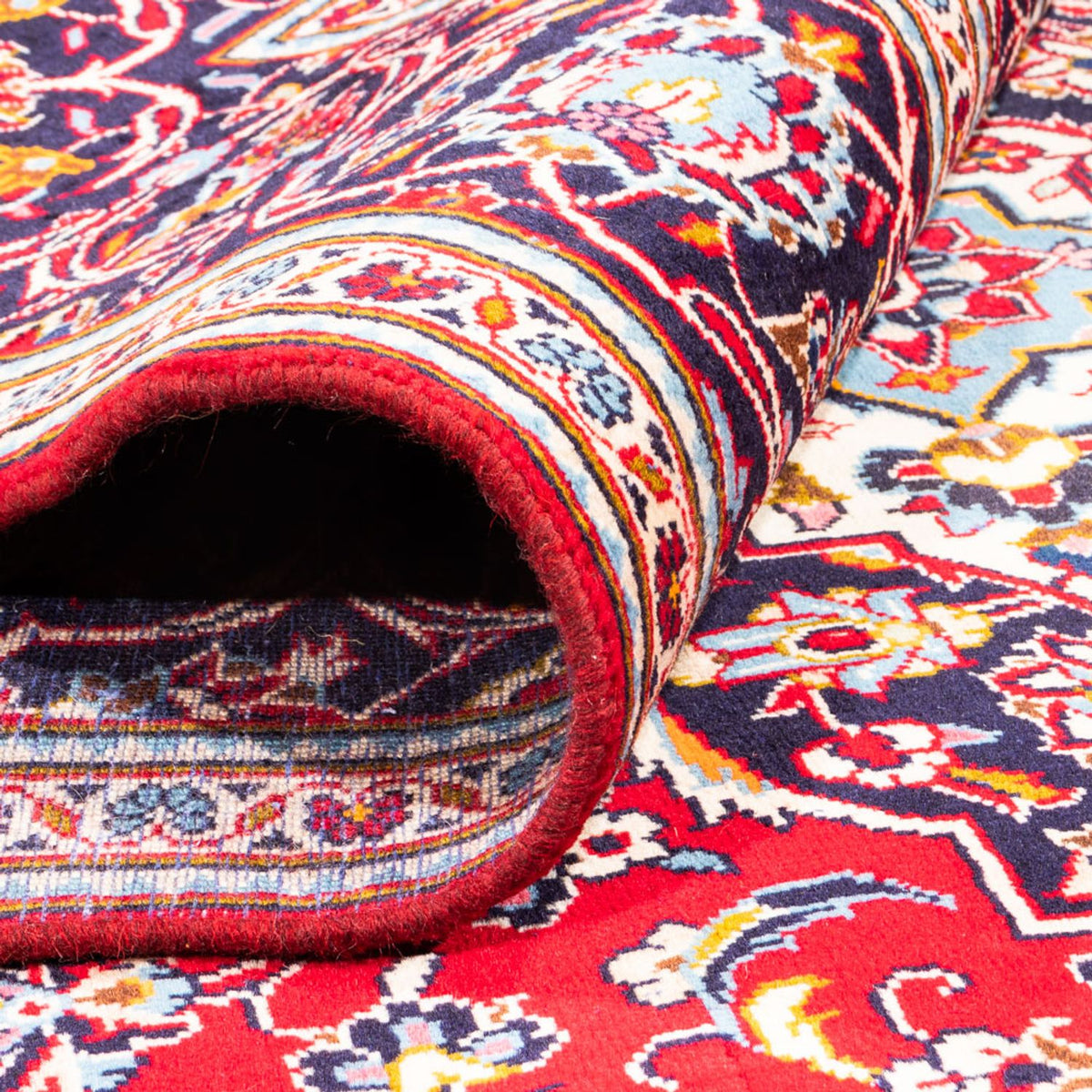 Alfombra persa - Keshan - 294 x 202 cm - rojo