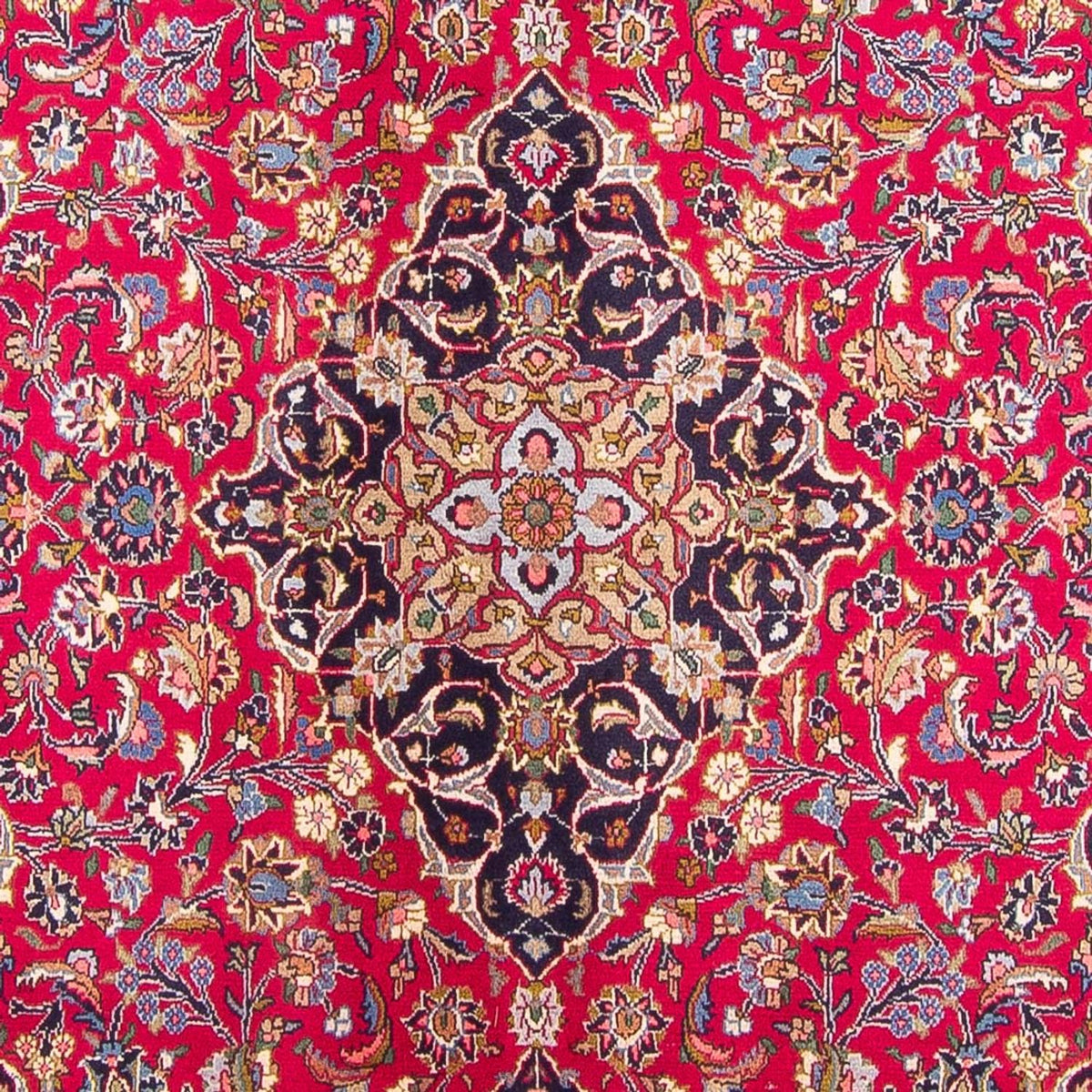 Alfombra persa - Keshan - 298 x 200 cm - rojo