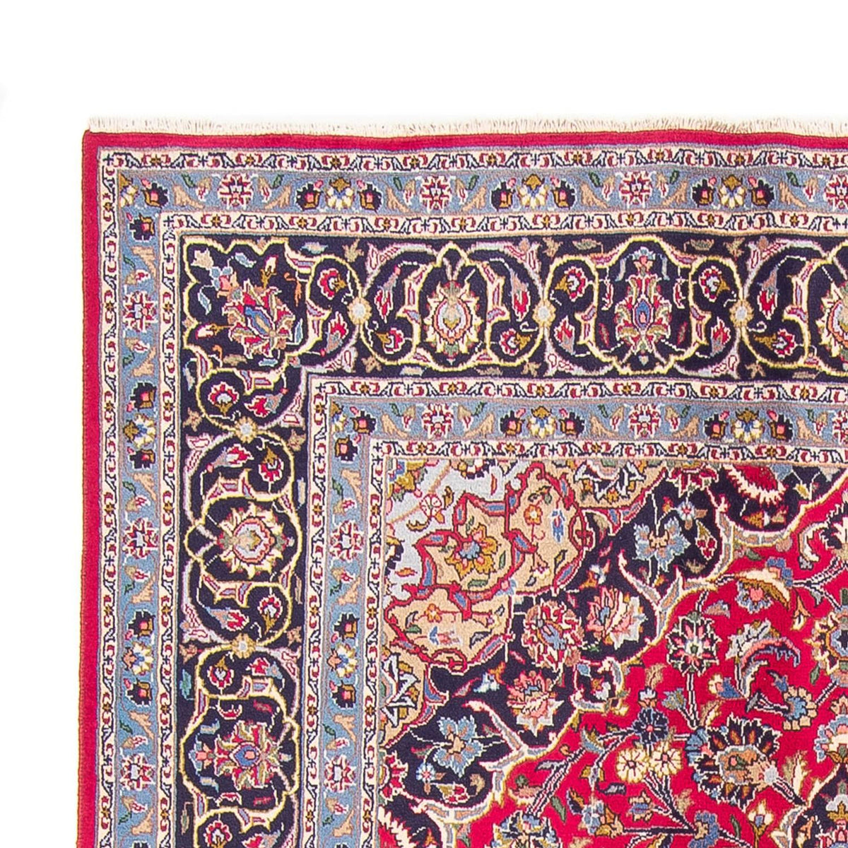Alfombra persa - Keshan - 298 x 200 cm - rojo