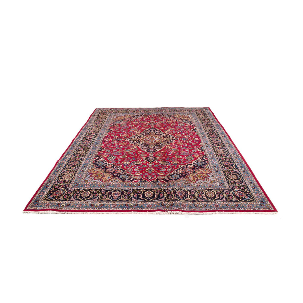 Alfombra persa - Keshan - 298 x 200 cm - rojo