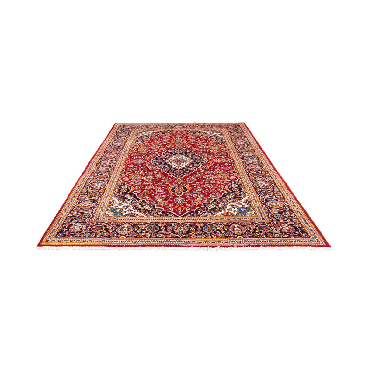 Alfombra persa - Keshan - 303 x 198 cm - rojo