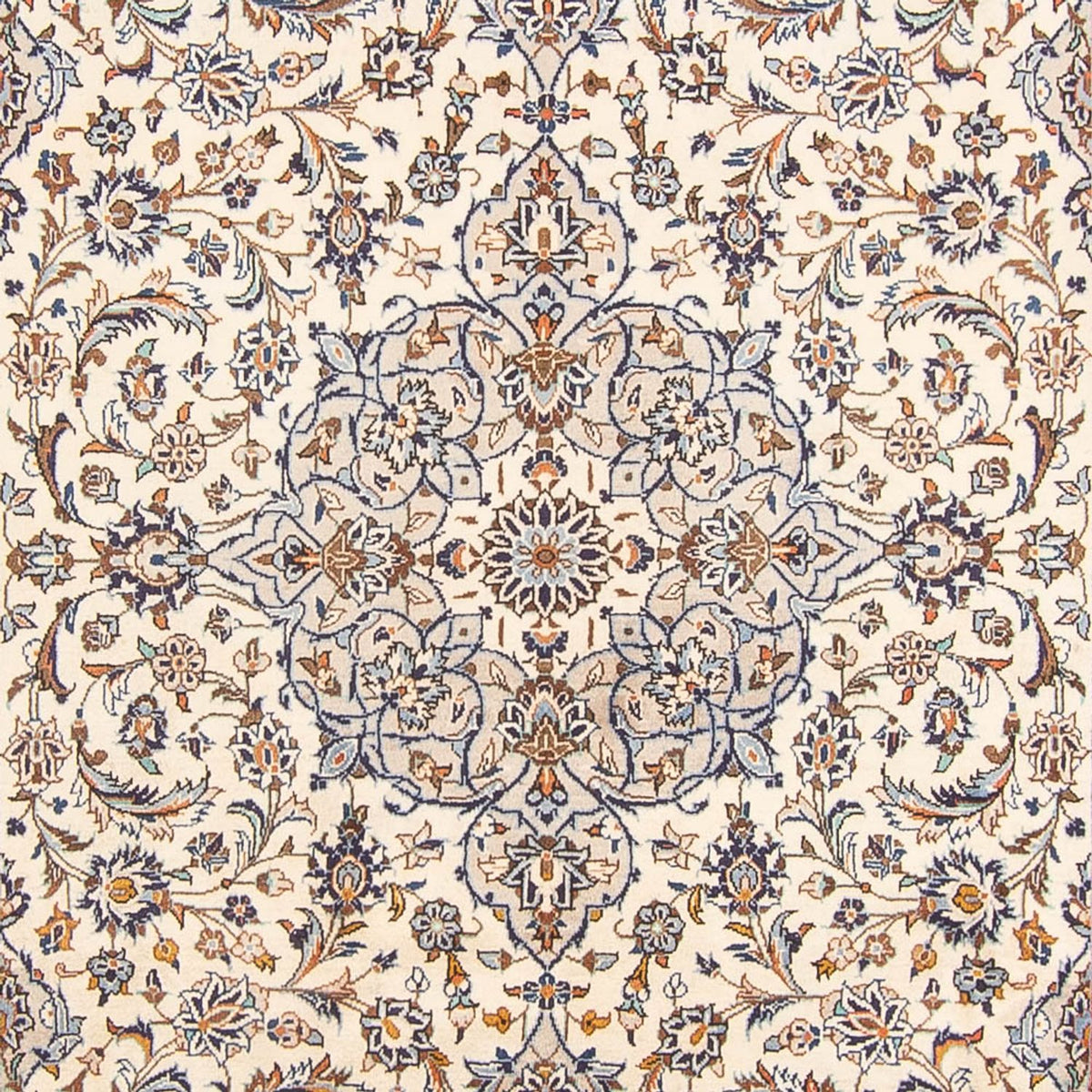 Alfombra persa - Keshan - 305 x 198 cm - crema
