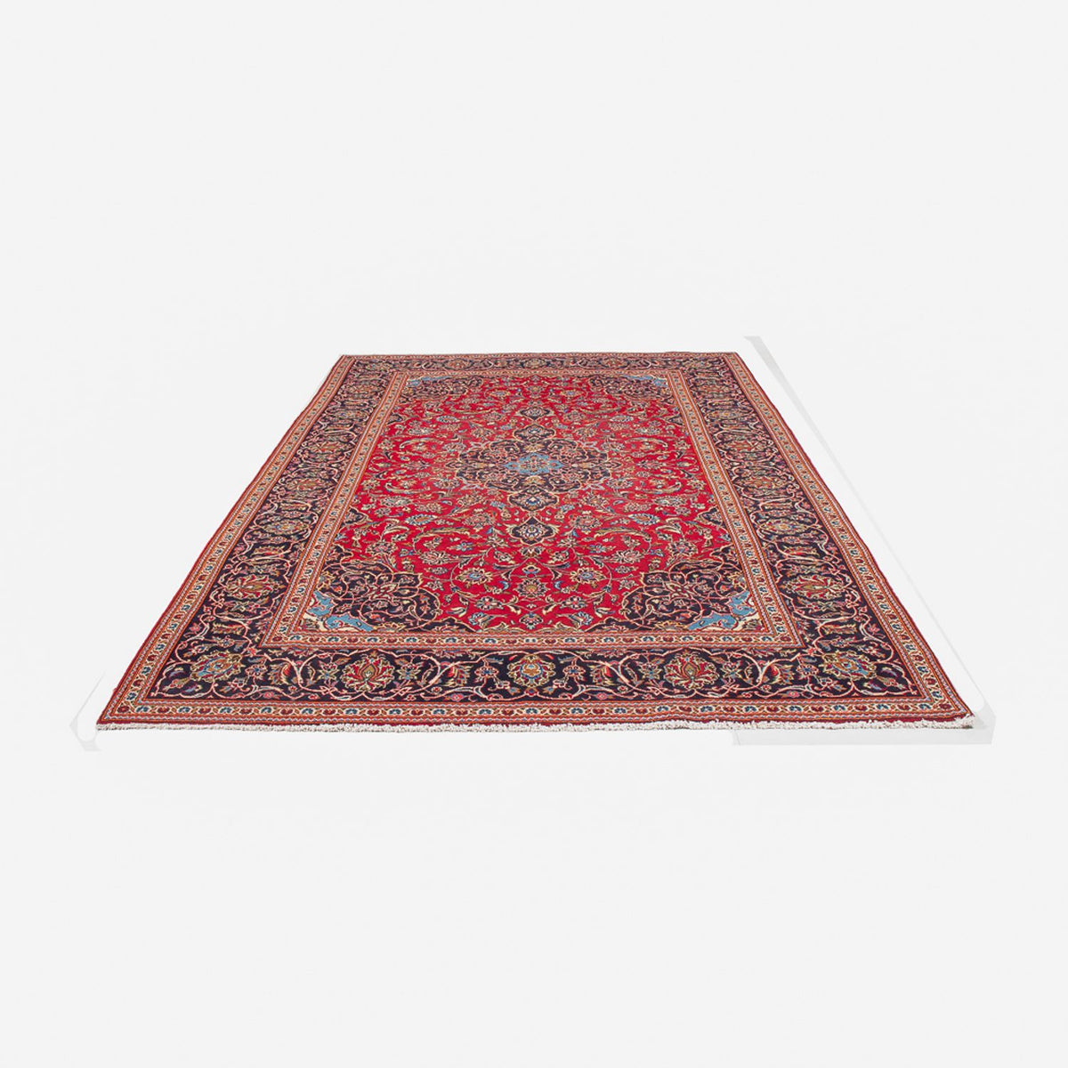 Alfombra persa - Keshan - 306 x 198 cm - rojo