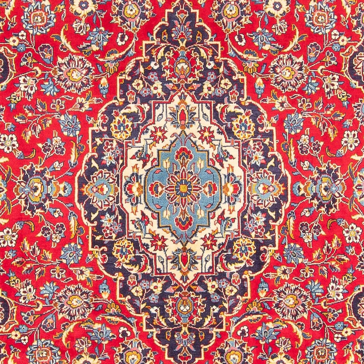 Alfombra persa - Keshan - 298 x 204 cm - rojo