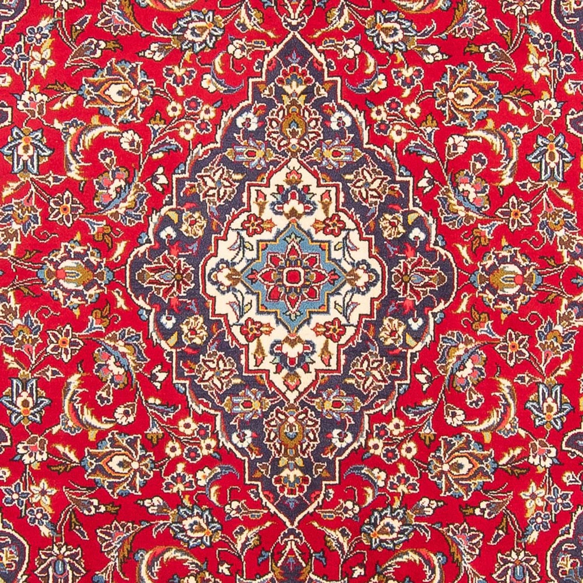 Alfombra persa - Keshan - 307 x 198 cm - rojo