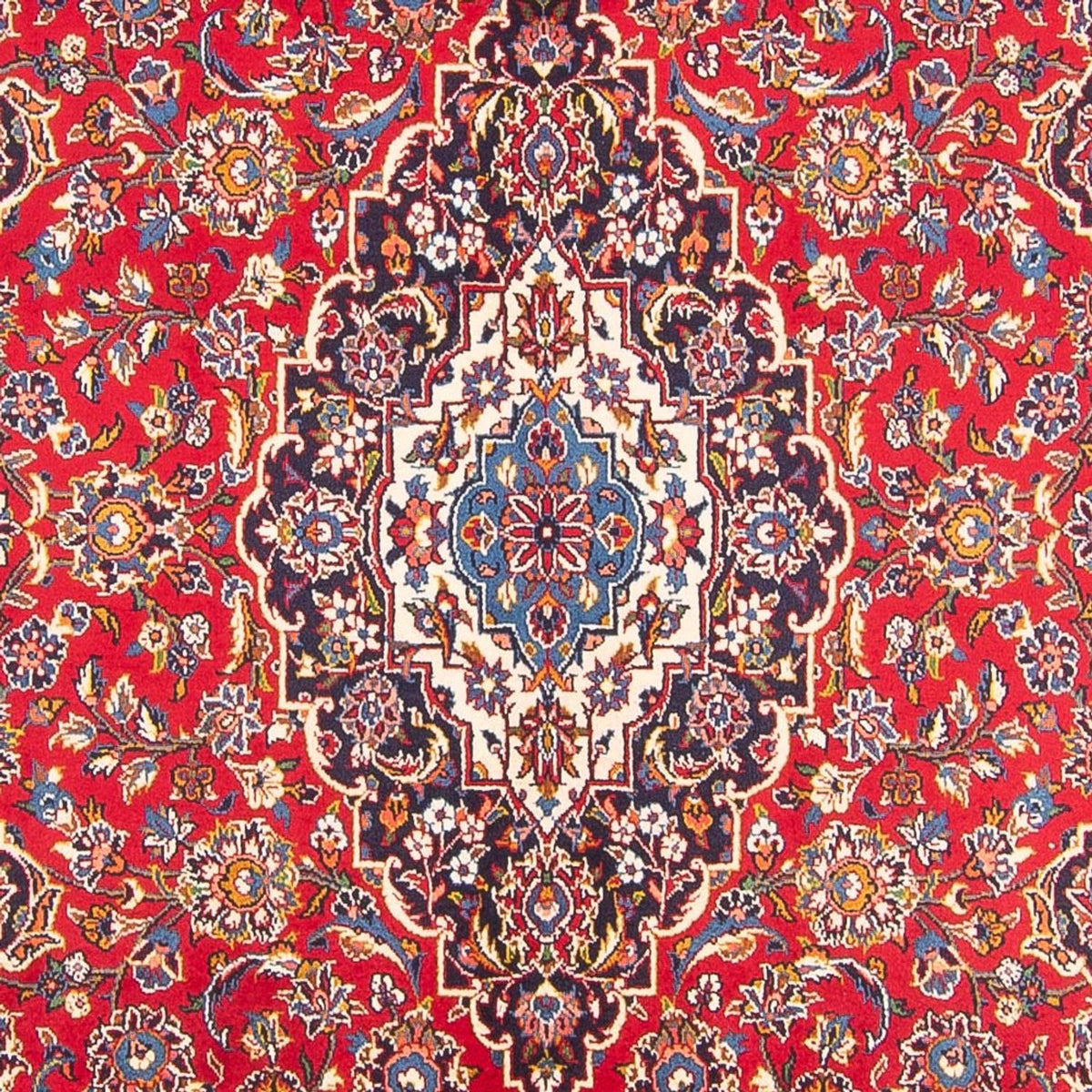 Alfombra persa - Keshan - 300 x 203 cm - rojo
