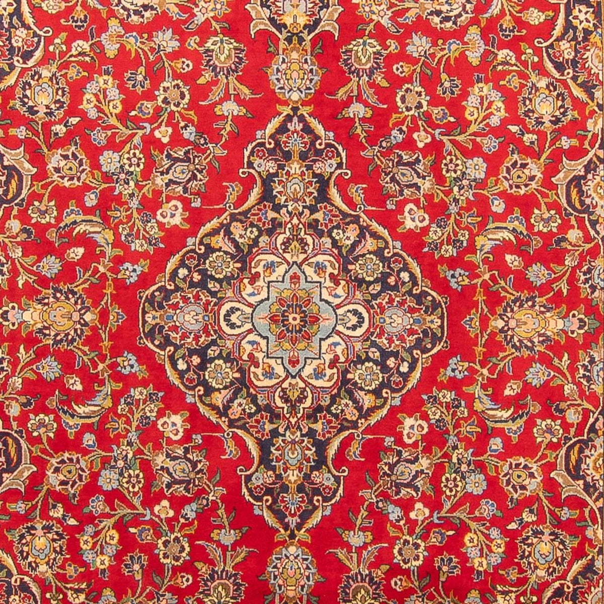 Alfombra persa - Keshan - 305 x 200 cm - rojo