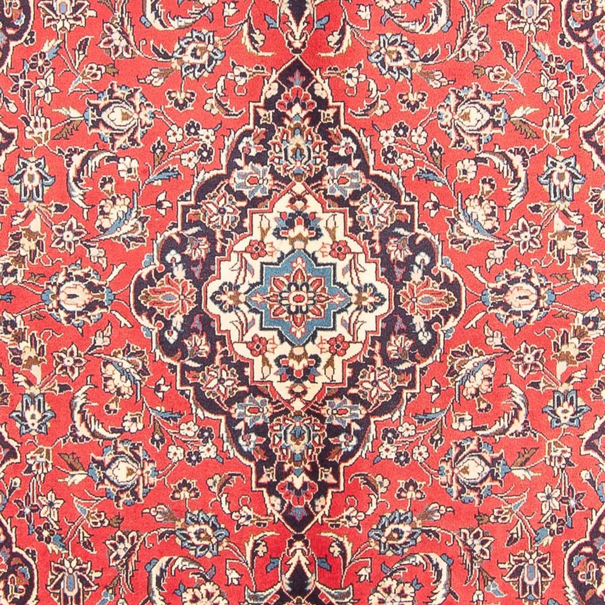 Alfombra persa - Keshan - 309 x 198 cm - rojo