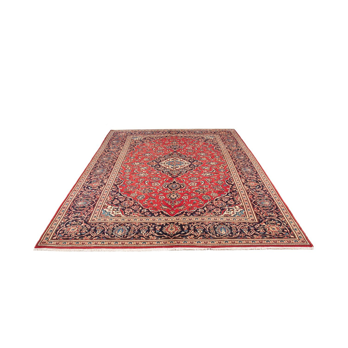 Alfombra persa - Keshan - 309 x 198 cm - rojo