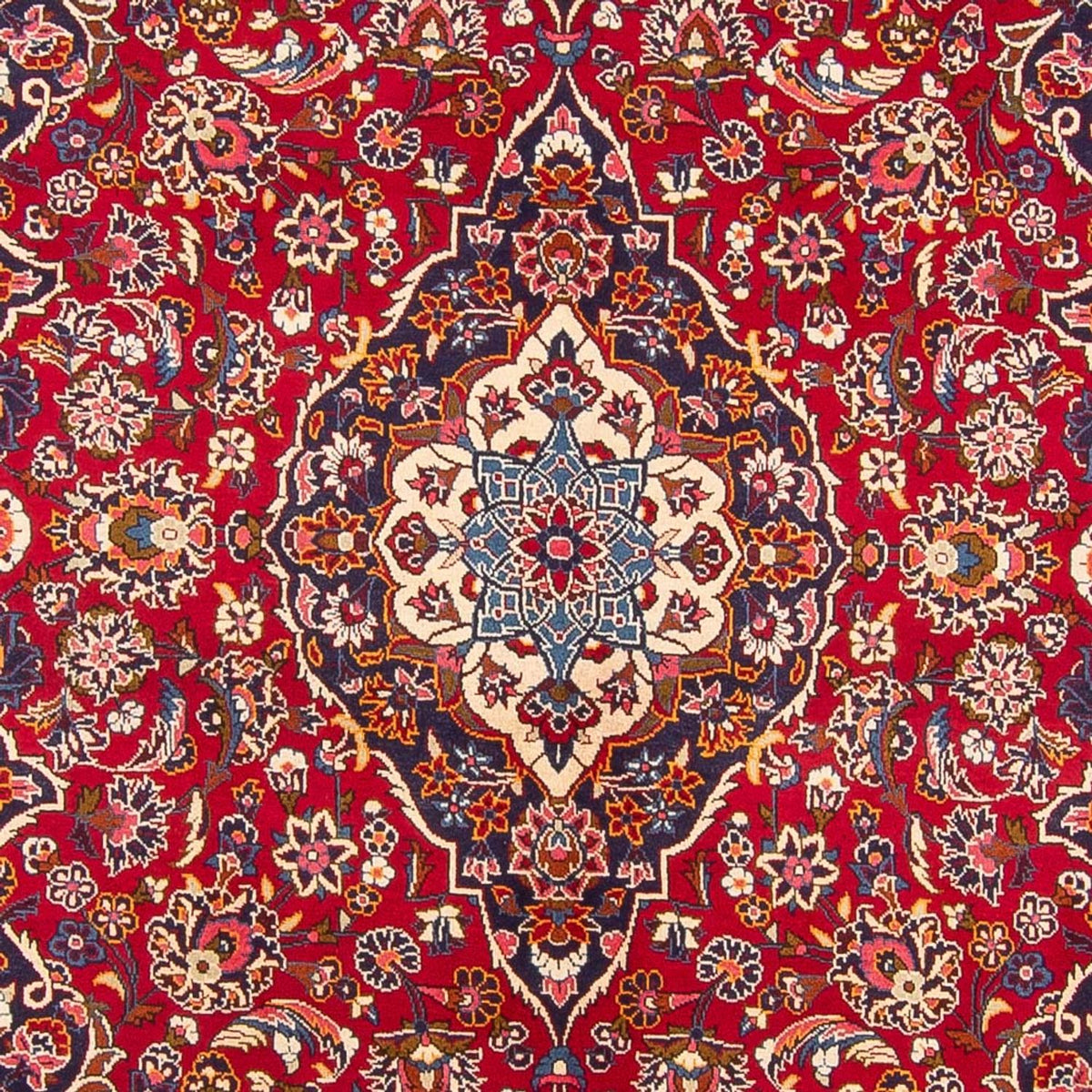 Alfombra persa - Keshan - 303 x 202 cm - rojo