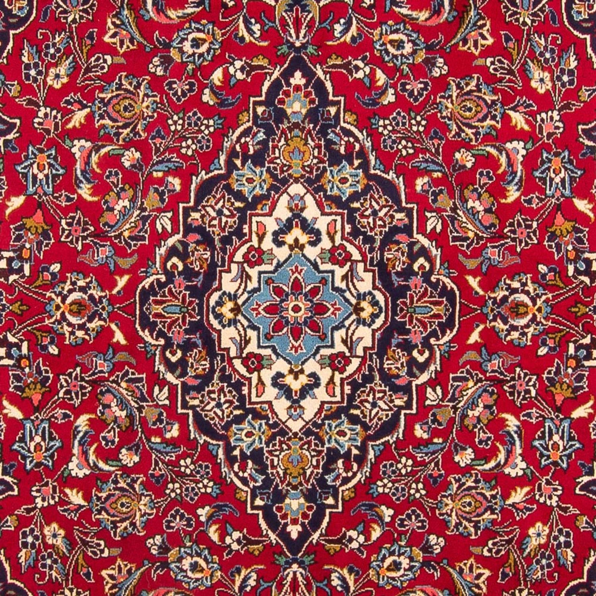 Alfombra persa - Keshan - 302 x 203 cm - rojo