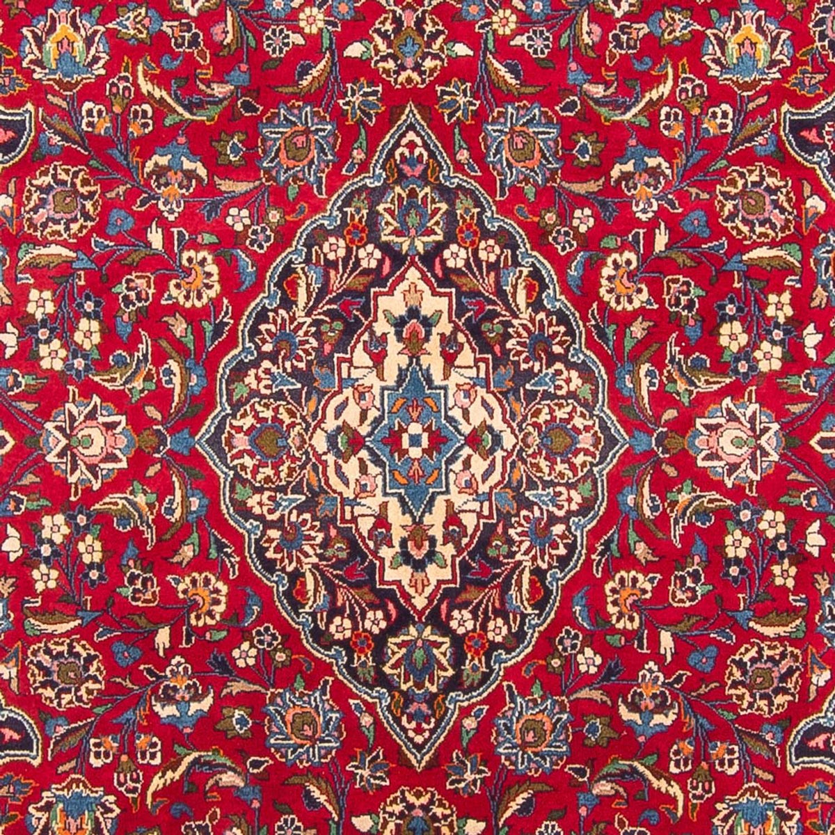 Alfombra persa - Keshan - 307 x 200 cm - rojo