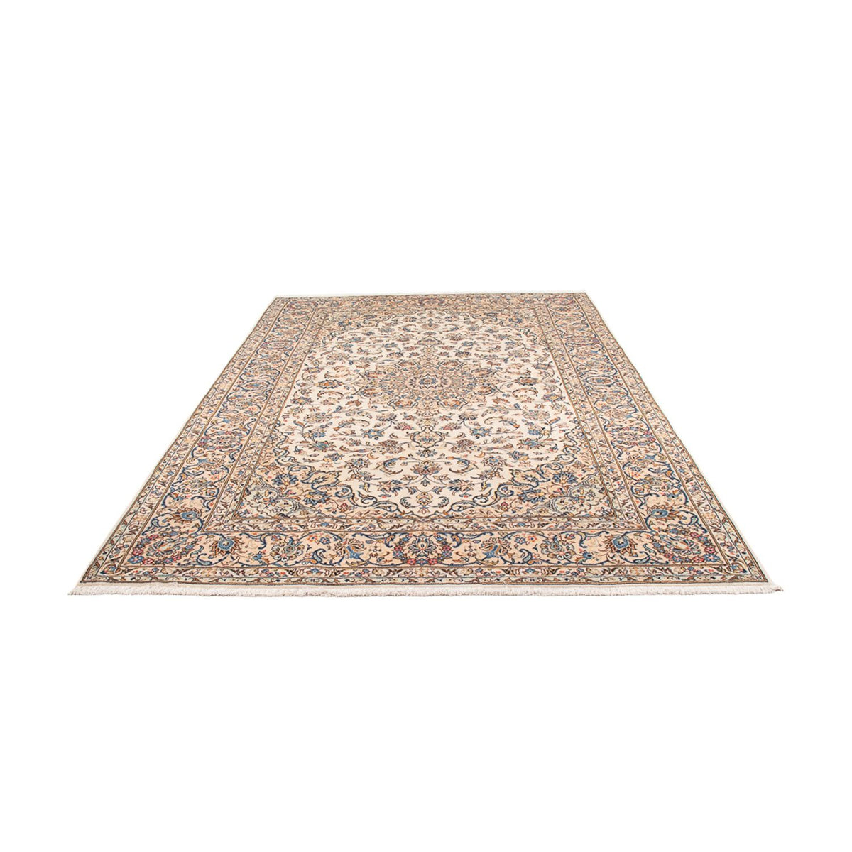 Alfombra persa - Keshan - 314 x 198 cm - crema