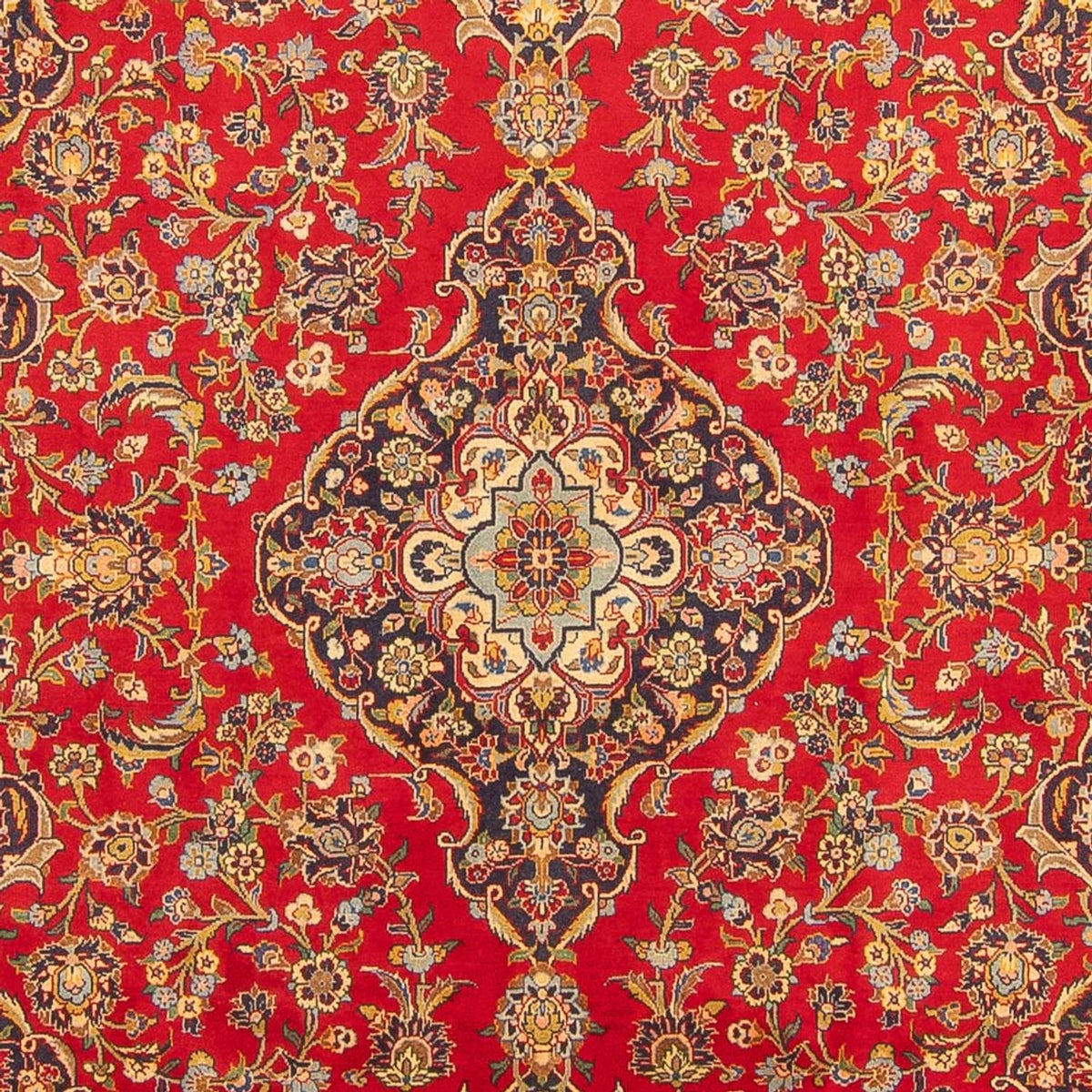 Alfombra persa - Keshan - 307 x 204 cm - rojo