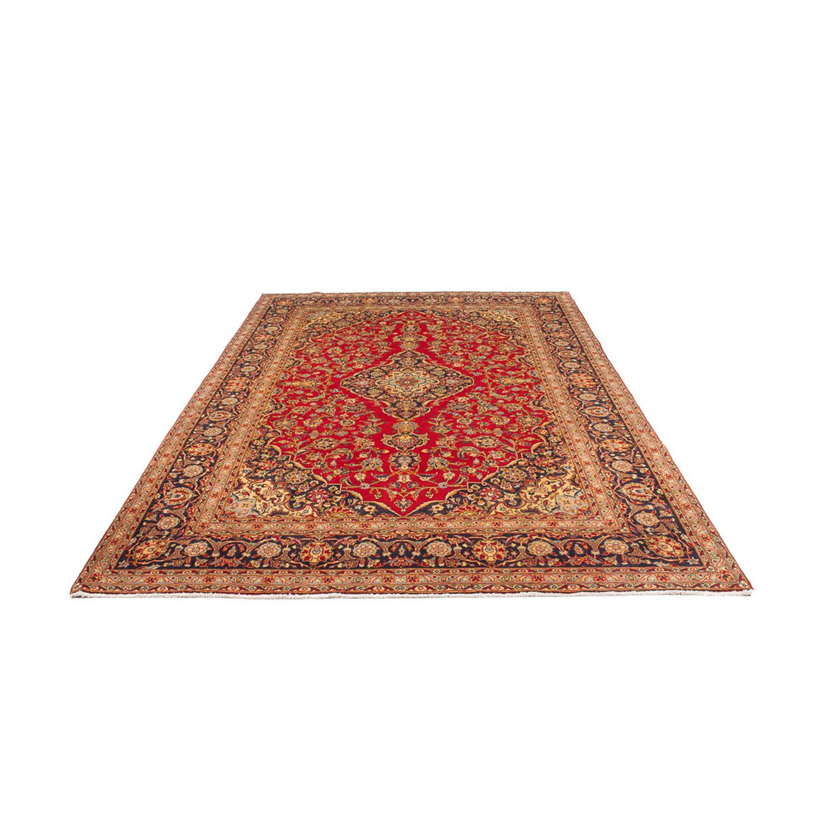Alfombra persa - Keshan - 307 x 204 cm - rojo