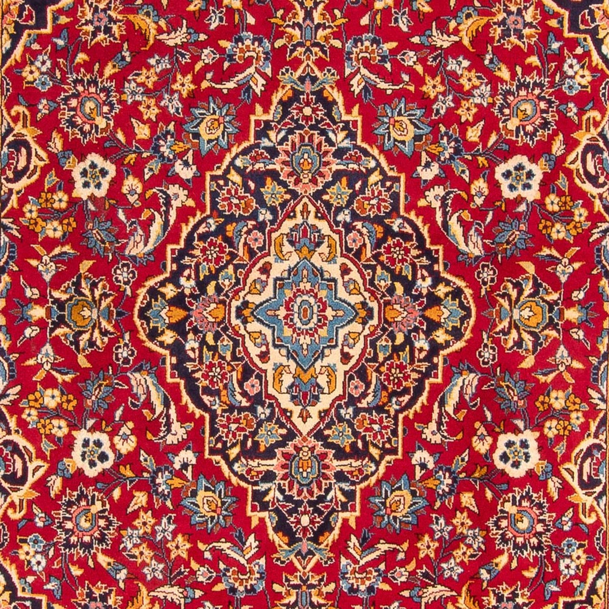 Alfombra persa - Keshan - 312 x 202 cm - rojo