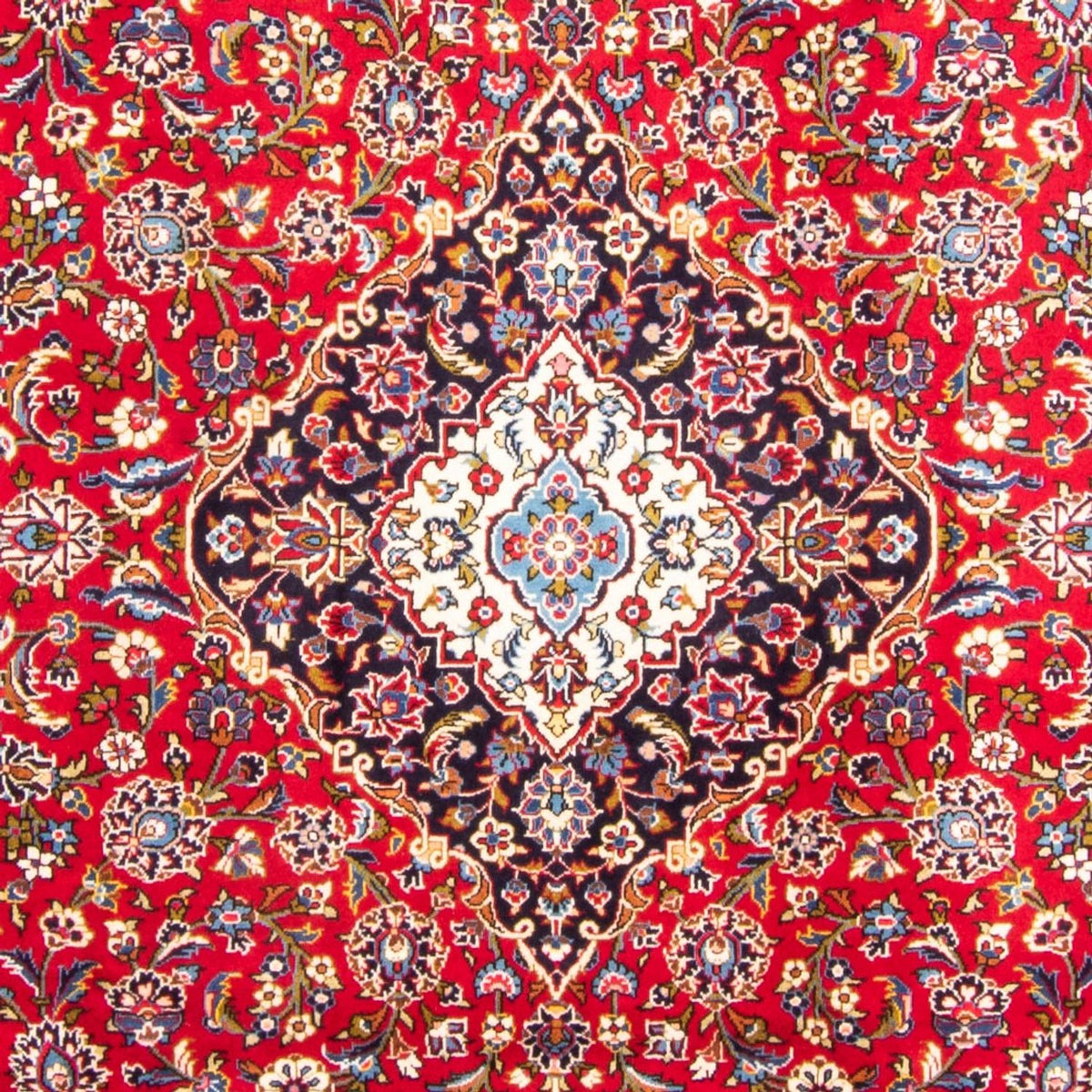 Alfombra persa - Keshan - 341 x 241 cm - rojo