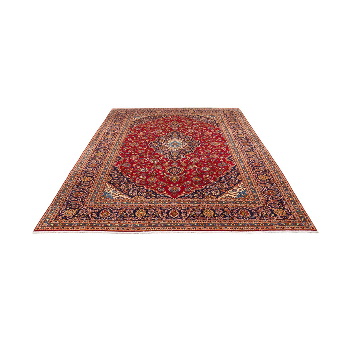 Alfombra persa - Keshan - 343 x 242 cm - rojo