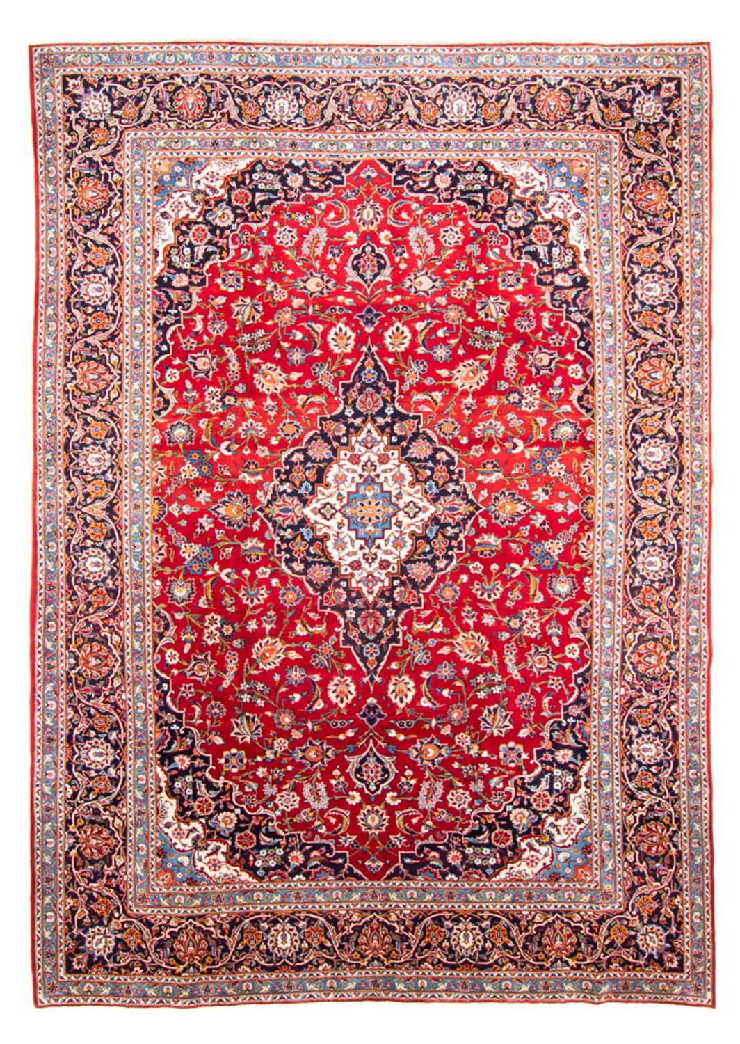 Alfombra persa - Keshan - 347 x 242 cm - rojo
