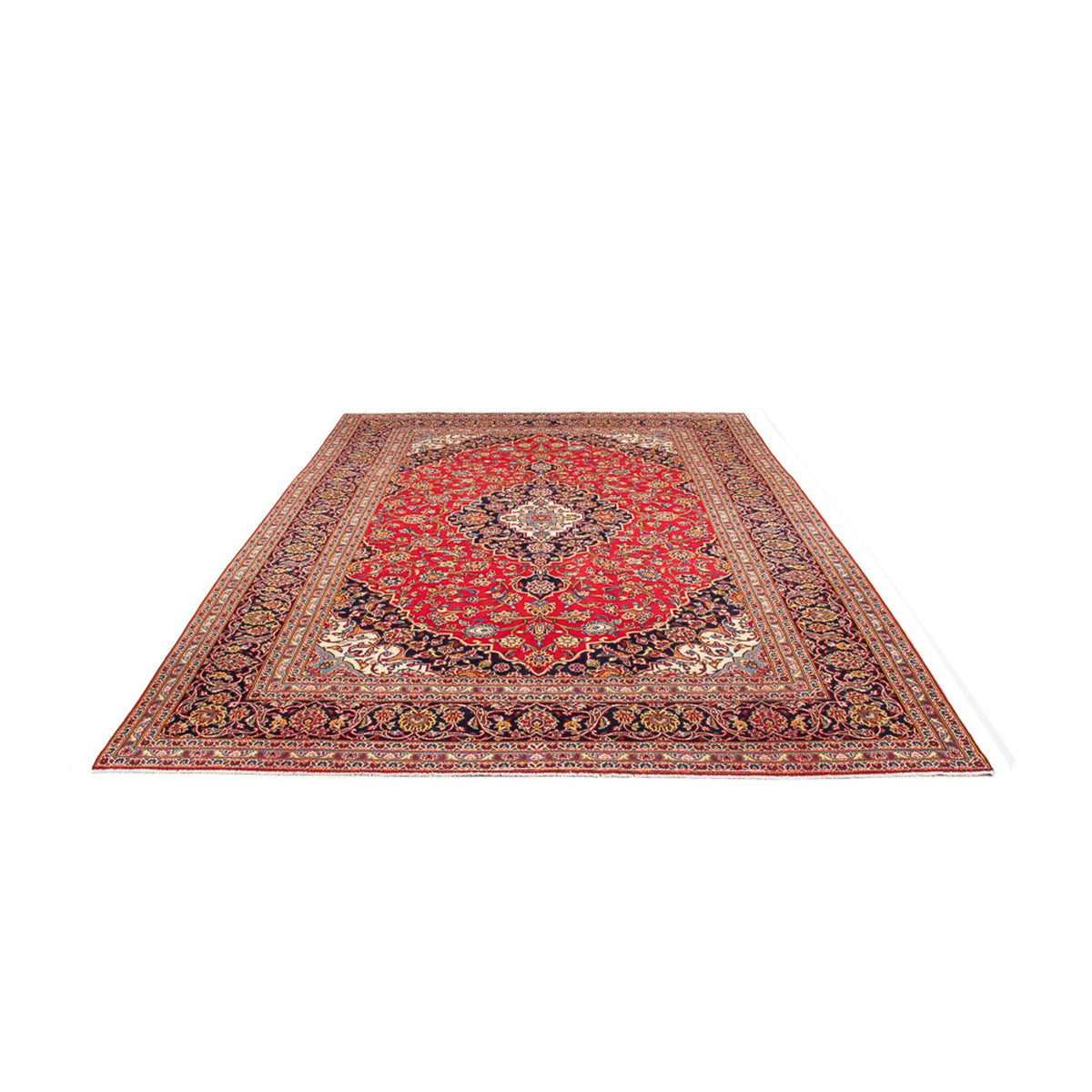 Alfombra persa - Keshan - 345 x 244 cm - rojo