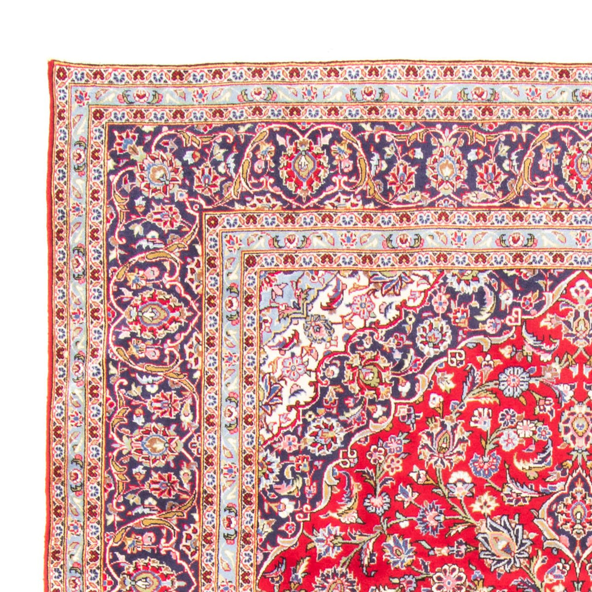 Alfombra persa - Keshan - 349 x 243 cm - rojo