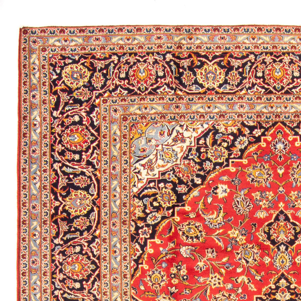 Alfombra persa - Keshan - 343 x 248 cm - rojo
