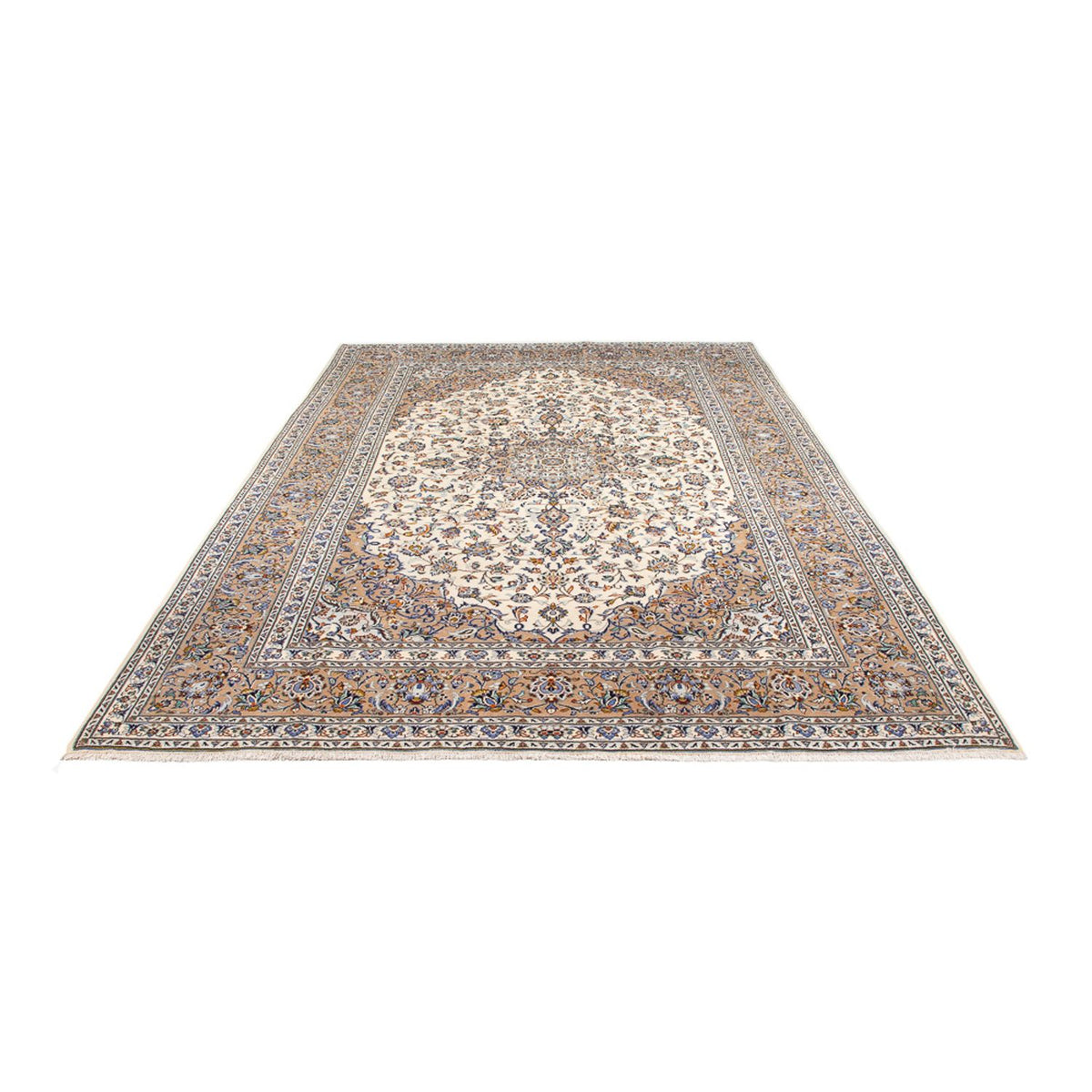 Alfombra persa - Keshan - 356 x 240 cm - crema
