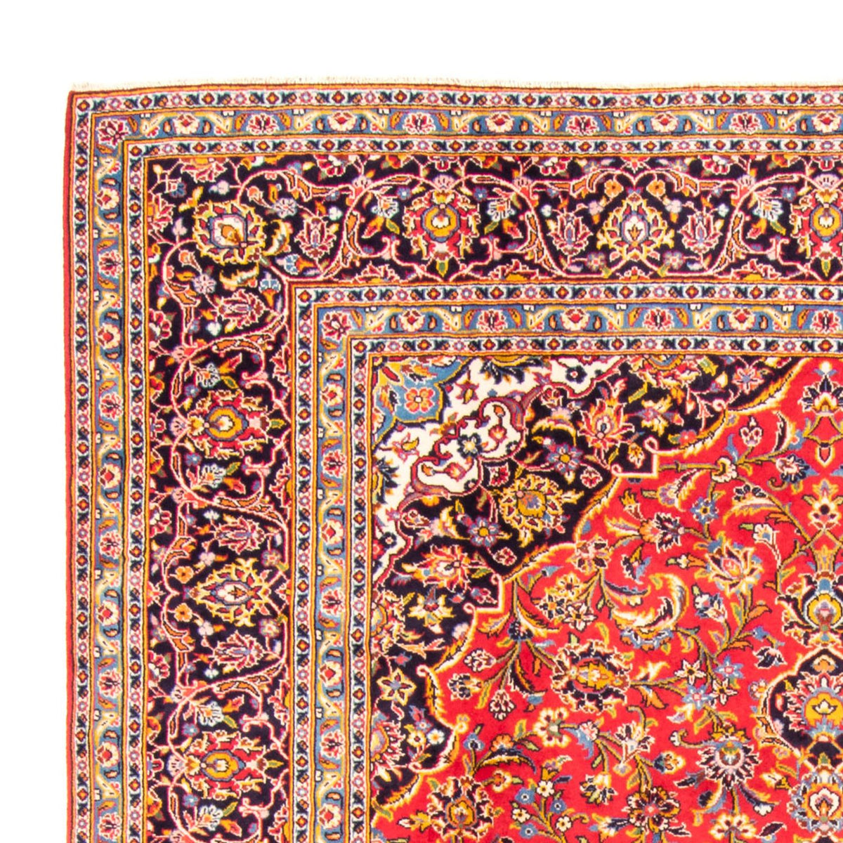 Alfombra persa - Keshan - 348 x 247 cm - rojo