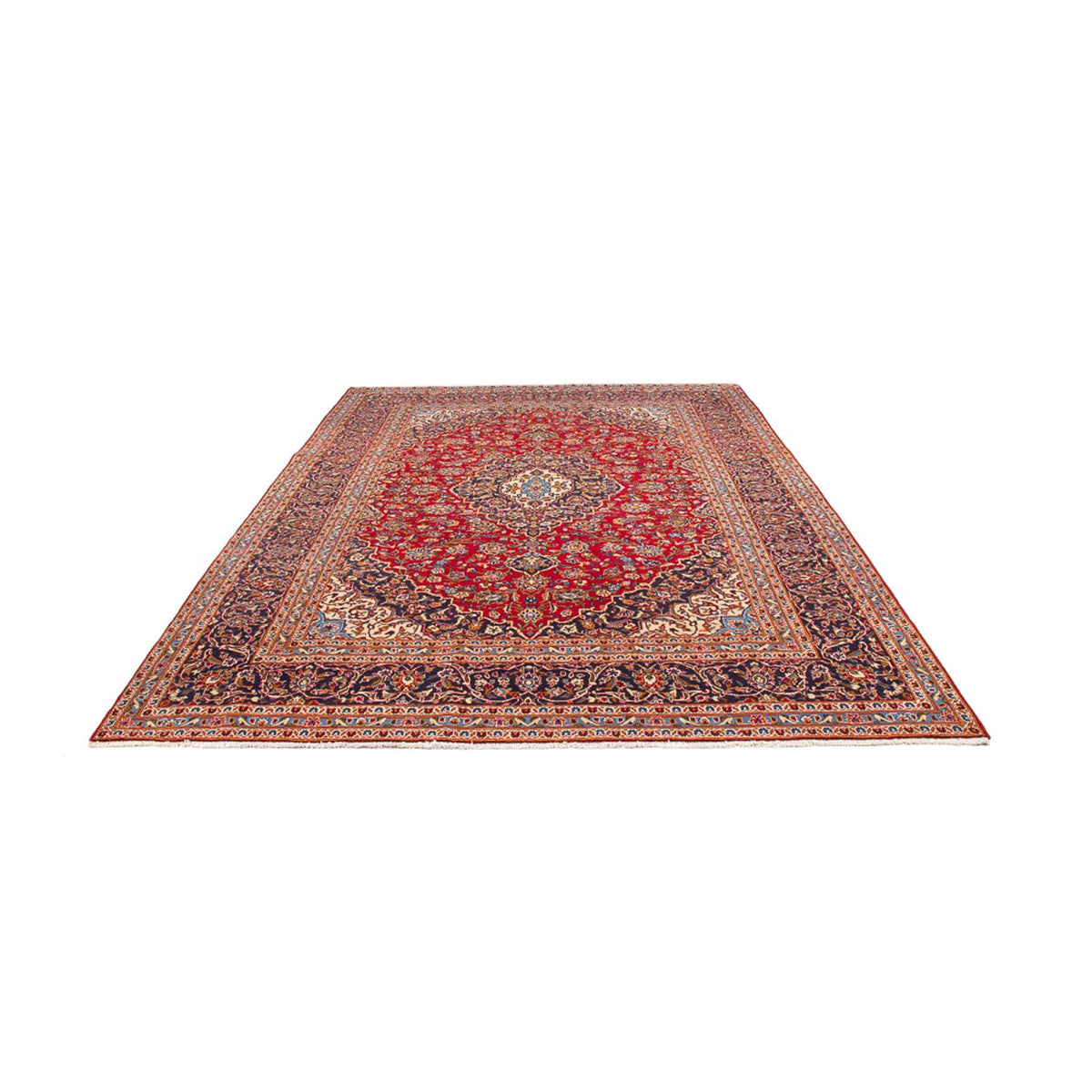 Alfombra persa - Keshan - 346 x 250 cm - rojo
