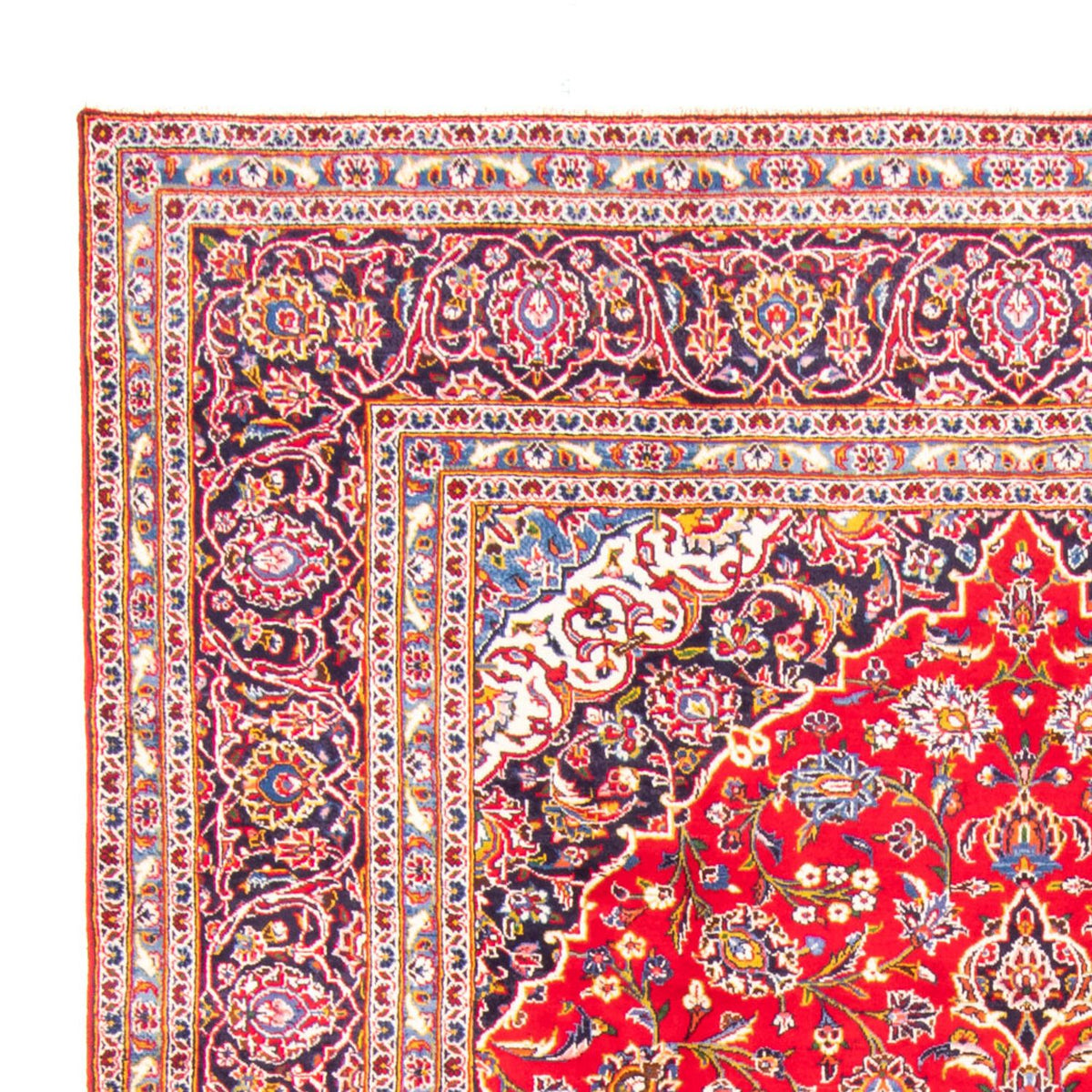 Alfombra persa - Keshan - 355 x 246 cm - rojo