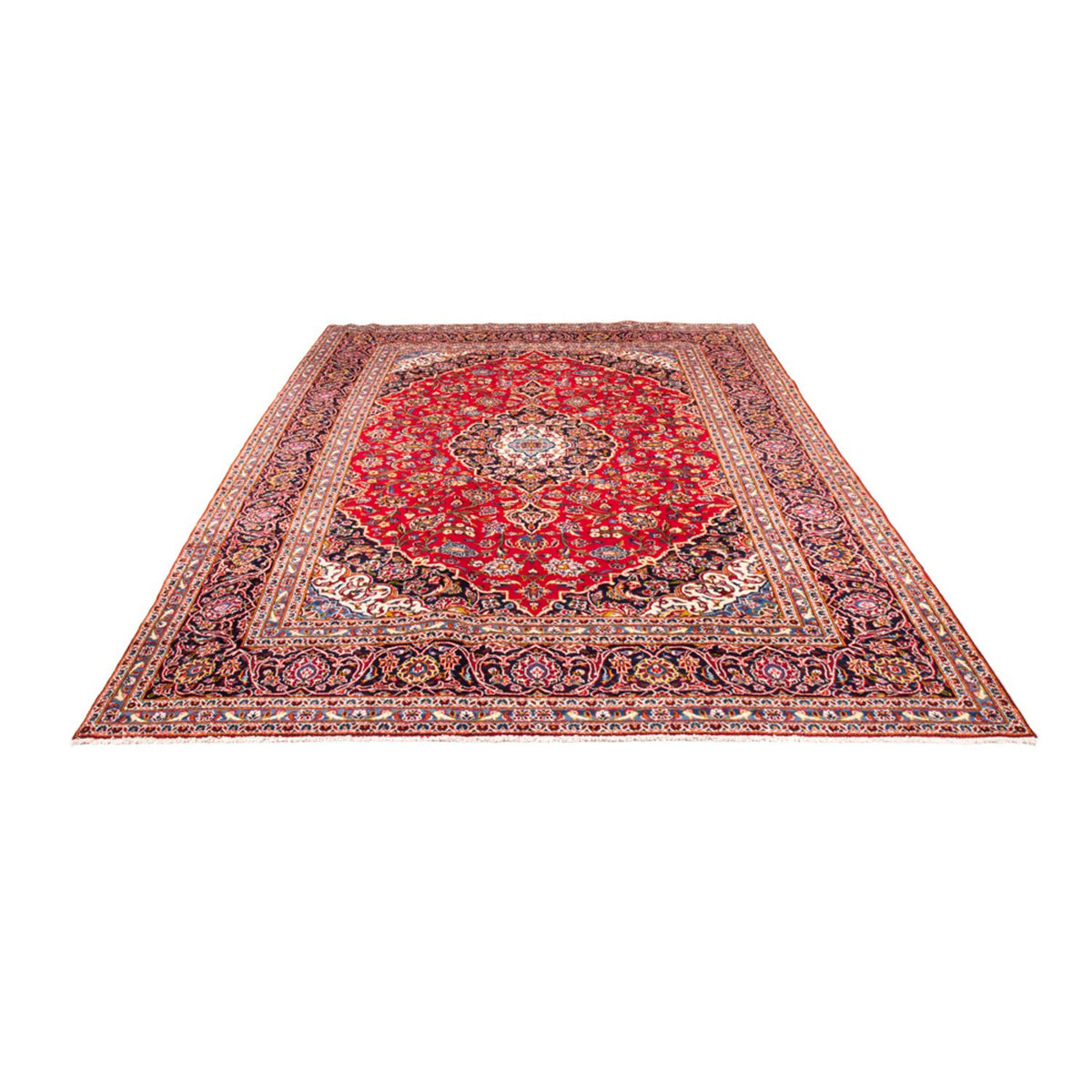Alfombra persa - Keshan - 355 x 246 cm - rojo