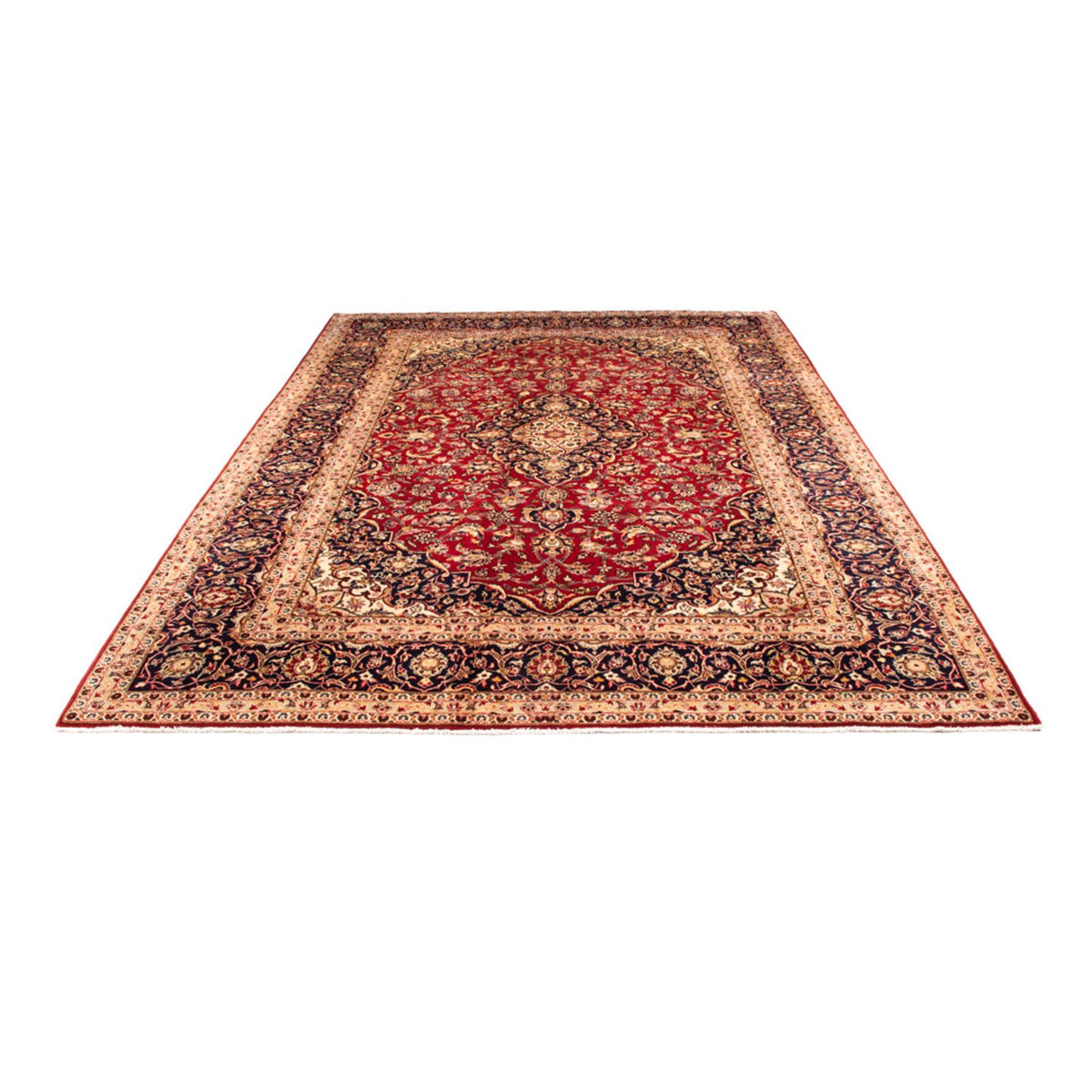 Alfombra persa - Keshan - 367 x 252 cm - rojo