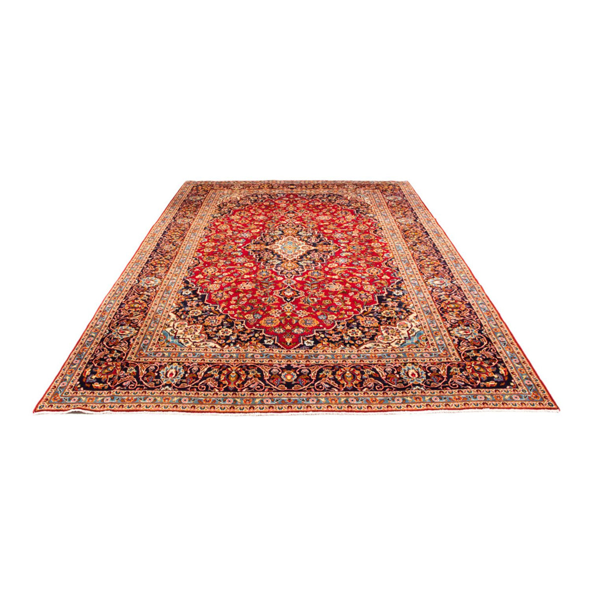 Alfombra persa - Keshan - 380 x 248 cm - rojo