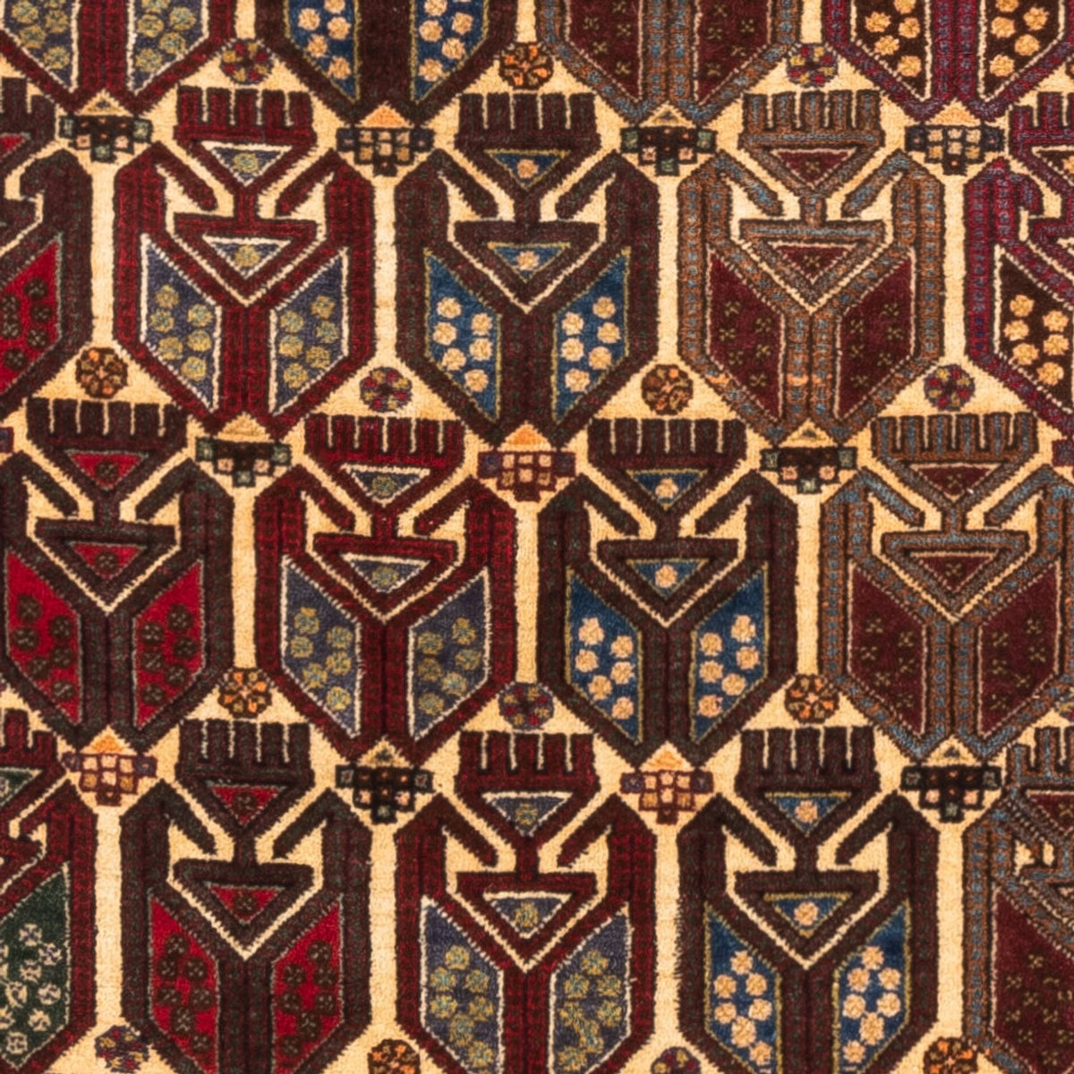 Alfombra persa - Nómada - 165 x 75 cm - multicolor