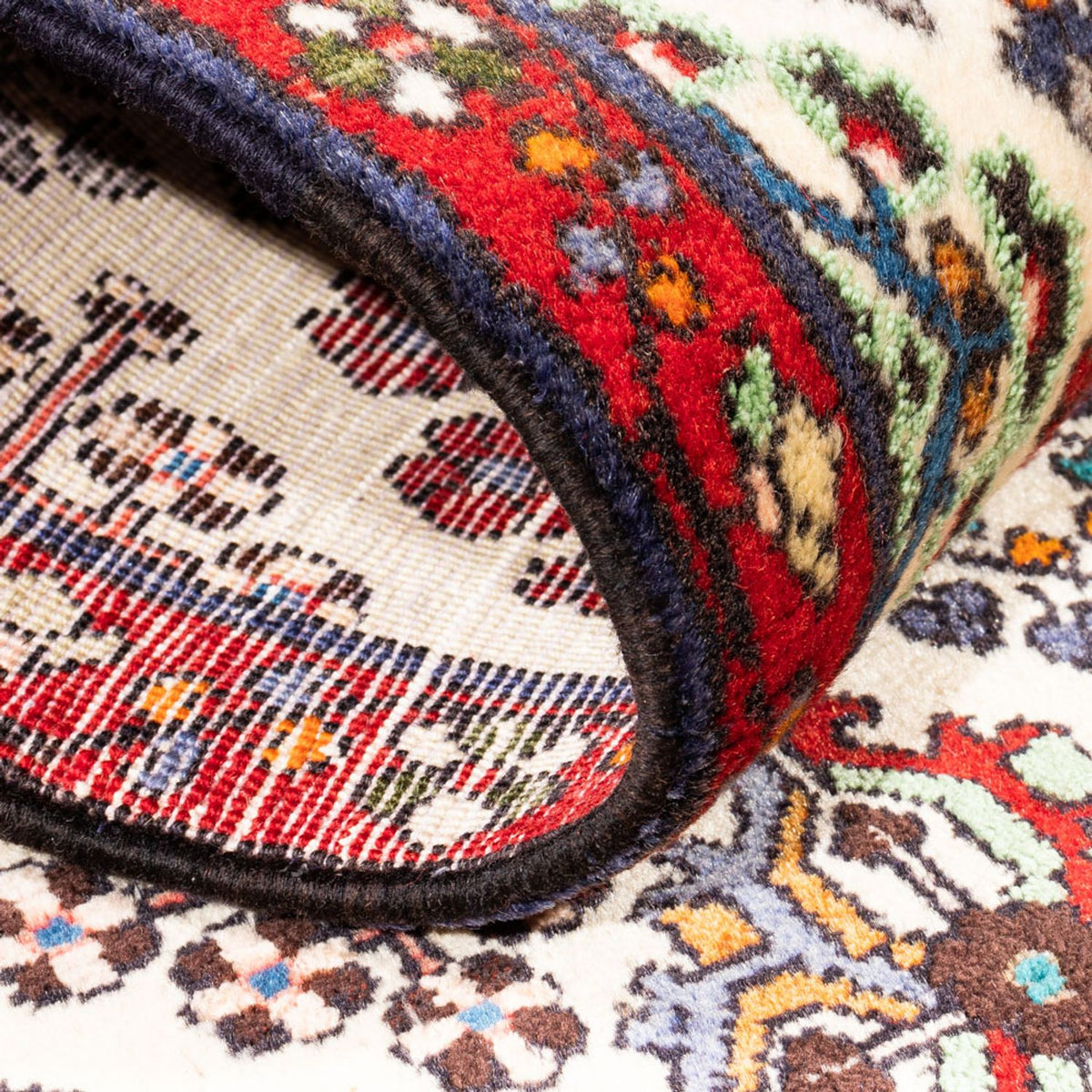 Alfombra de pasillo Alfombra persa - Nómada - 155 x 68 cm - crema