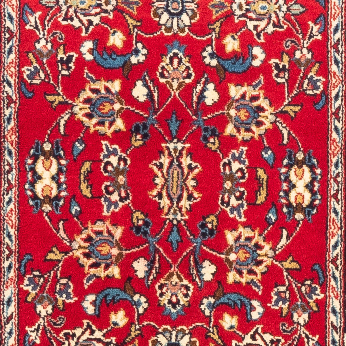 Alfombra de pasillo Alfombra persa - Keshan - 190 x 67 cm - rojo