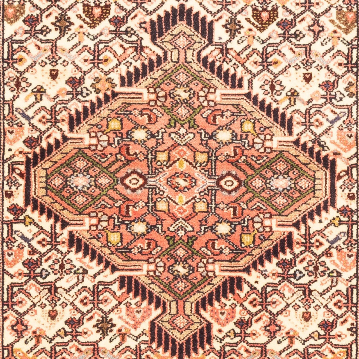 Alfombra de pasillo Alfombra persa - Nómada - 202 x 87 cm - crema