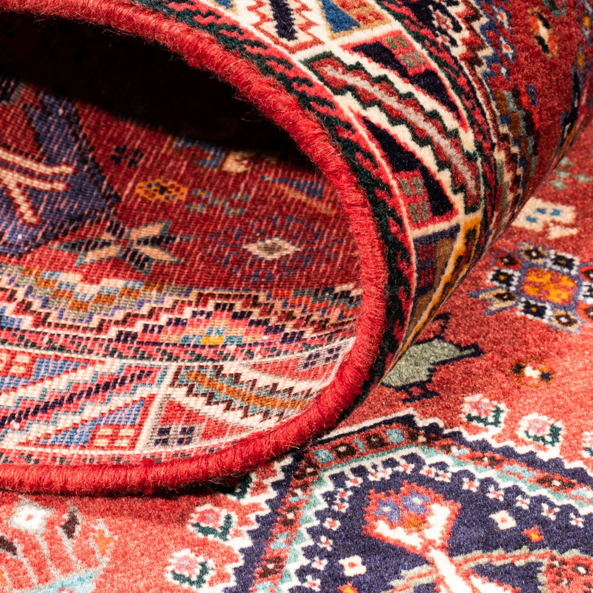 Alfombra de pasillo Alfombra persa - Nómada - 200 x 84 cm - rojo