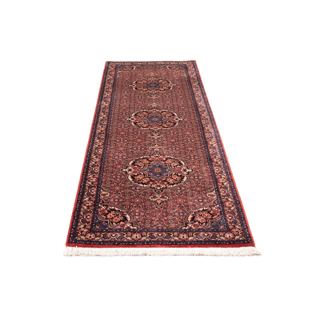 Alfombra de pasillo Alfombra persa - Bidjar - 238 x 73 cm - rojo