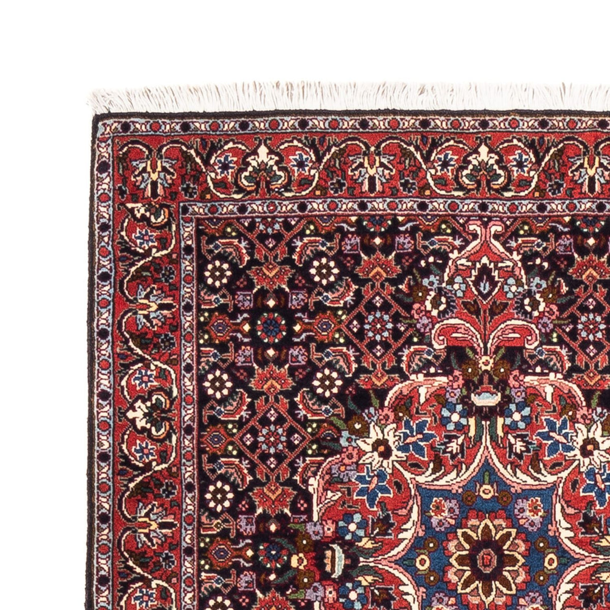 Alfombra de pasillo Alfombra persa - Bidjar - 200 x 76 cm - azul oscuro