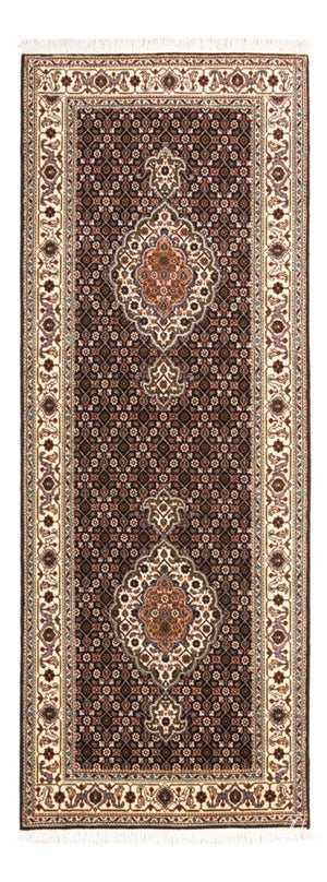 Alfombra de pasillo Alfombra Persa - Tabriz - Real - 195 x 75 cm - azul oscuro