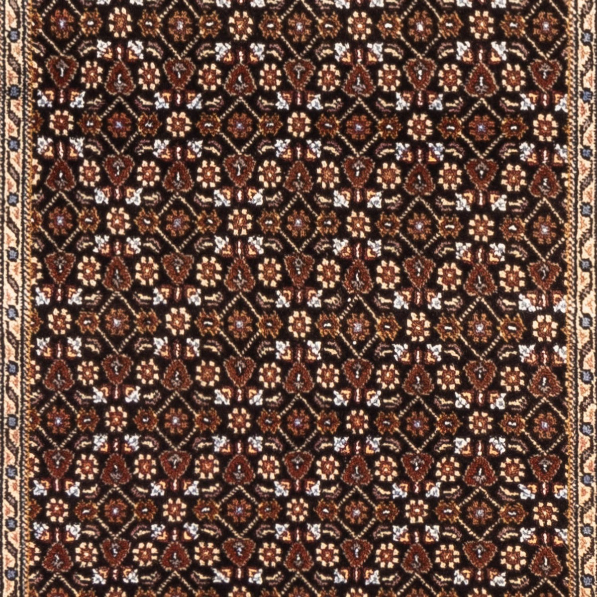 Alfombra de pasillo Alfombra Persa - Tabriz - Real - 196 x 80 cm - azul oscuro